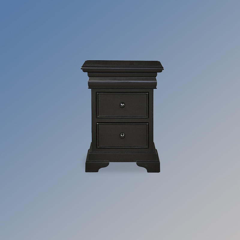 Versailles Bedside Cabinet - French Noir