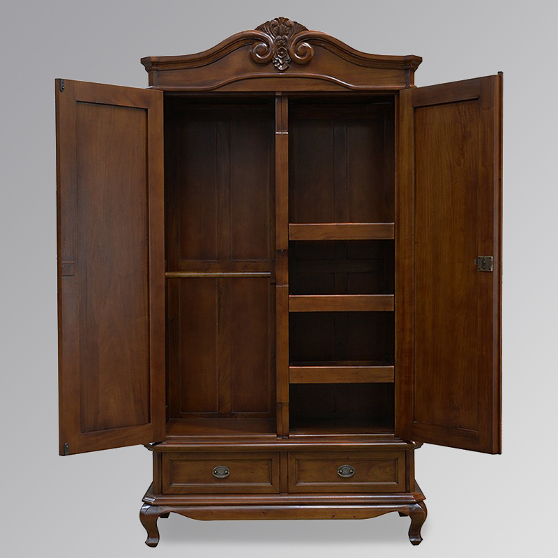Chantilly Double Armoire - Chestnut Colour - Image 2