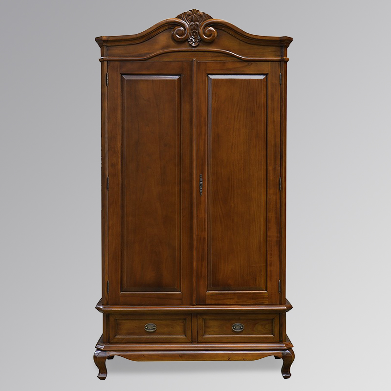 Chantilly Double Armoire - Chestnut Colour