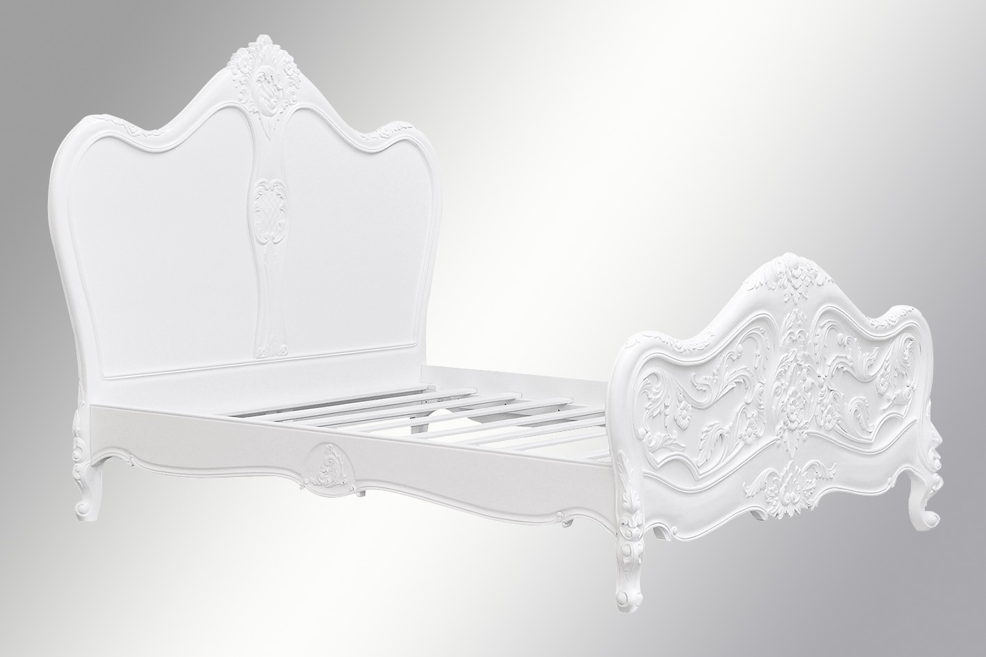 Louis Xv - Margaux Carved Sleigh Bed - Image 2