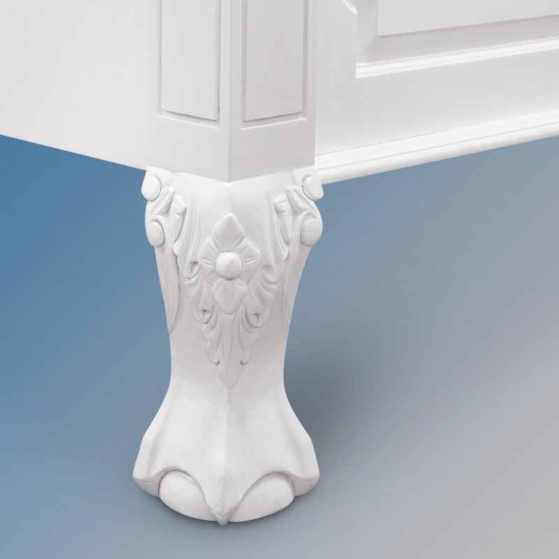 Imperial Four Poster Canopy Mahogany Bed - French White - Image 4