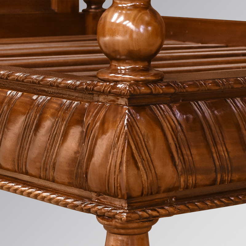 Montpelier Four Poster Bed - Chestnut Colour - Image 5