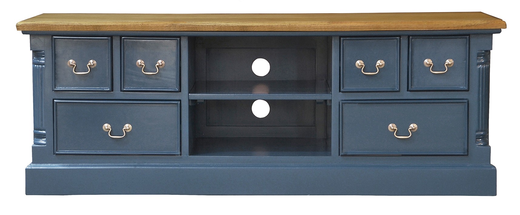 Versailles Wide Screen TV media unit - Hague Blue Colour