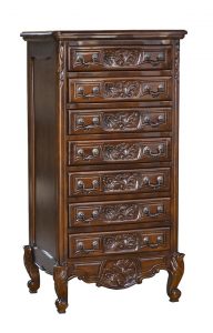Louis Xv 7 Drawer Cabinet - Chestnut