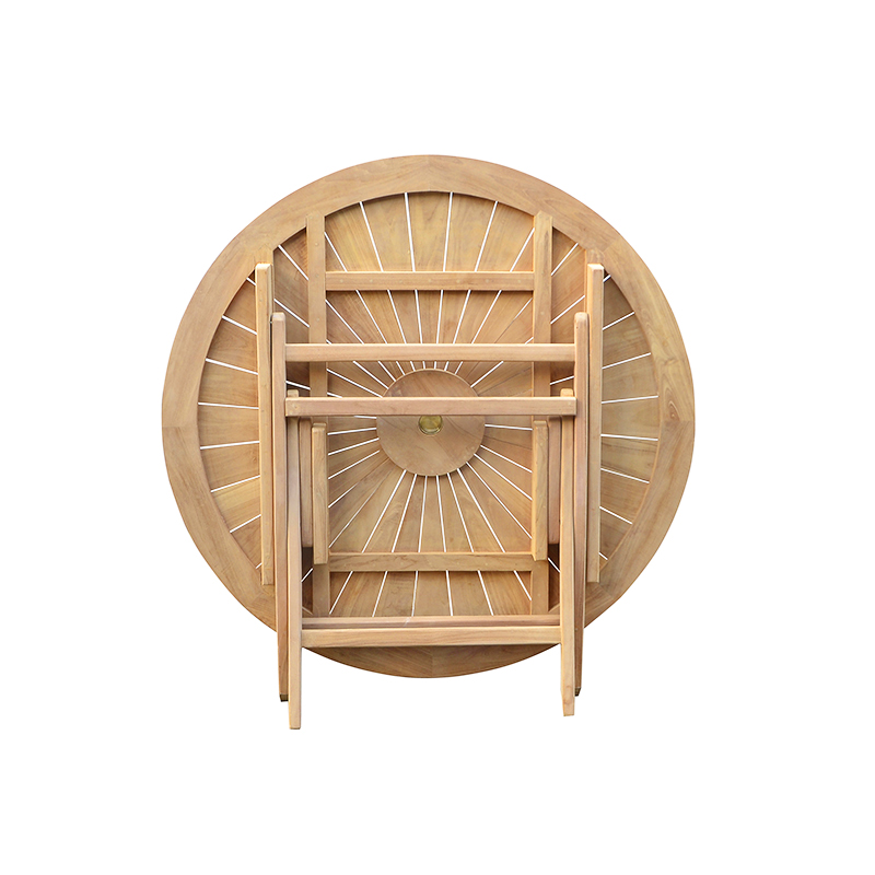 Sunburst Garden Table in Natural Teak - Image 2