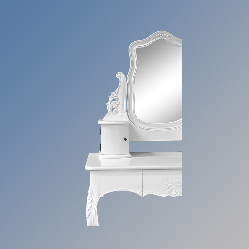 Louis XV Julliette - Dressing Table - French White Colour - Image 4